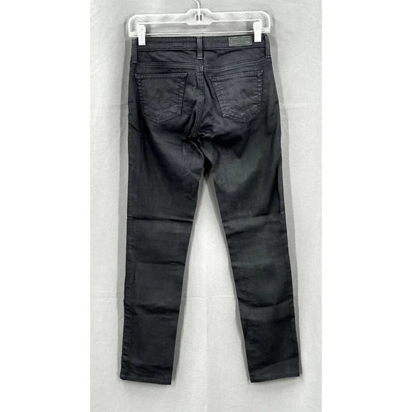 AG Adriano Golschmied Jeans Womens 24 Black The Stilt Cigarette Leg Denim 24x28 - Picture 2 of 10